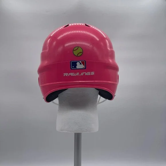 Rawlings RCFH Pink 6.5-7.5 Softball Batting Helmet + Face Guard WALRCFHMSBFG-OPK - Picture 9 of 16